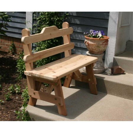 Betterbeds Cedar Tab Back Bench - Natural - 5 ft. BE2827659